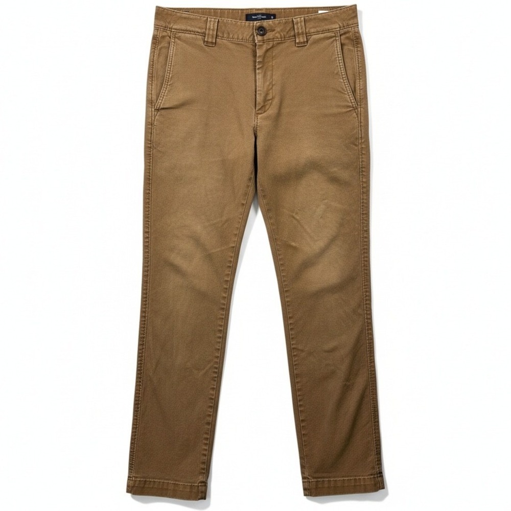L.L.‎ Bean Signature Mens Chino Pants Size 31x30 Slim Straight Fit Tan Cotton